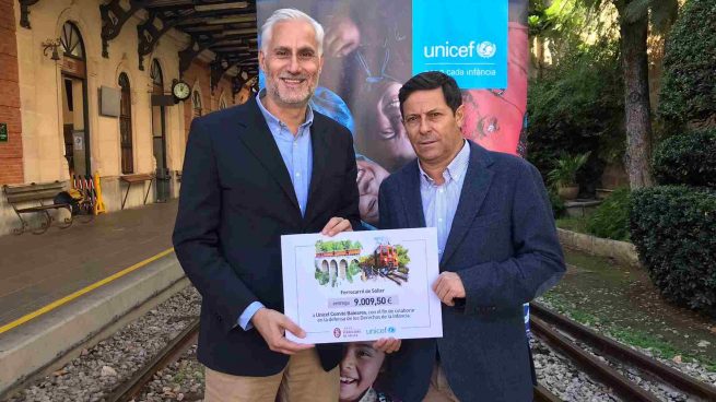 El Tren de Sóller dona más de 9.000 euros a UNICEF España por el Día Mundial de la Infancia