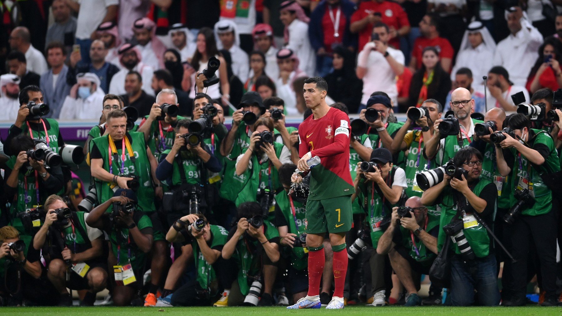 Cristiano, durante el Mundial. (Getty)