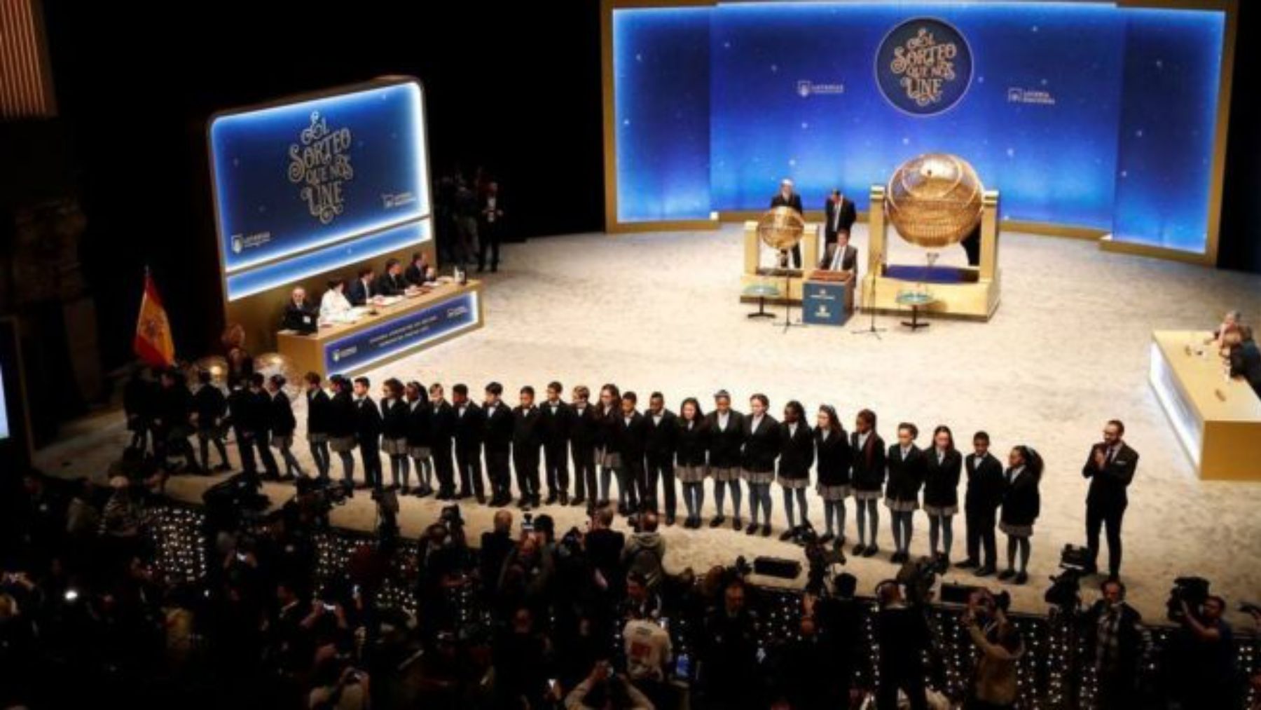 Sorteo de Navidad en el Teatro Real.