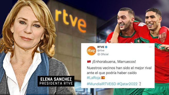 RTVE celebra la victoria de Marruecos contra España y luego borra el tuit