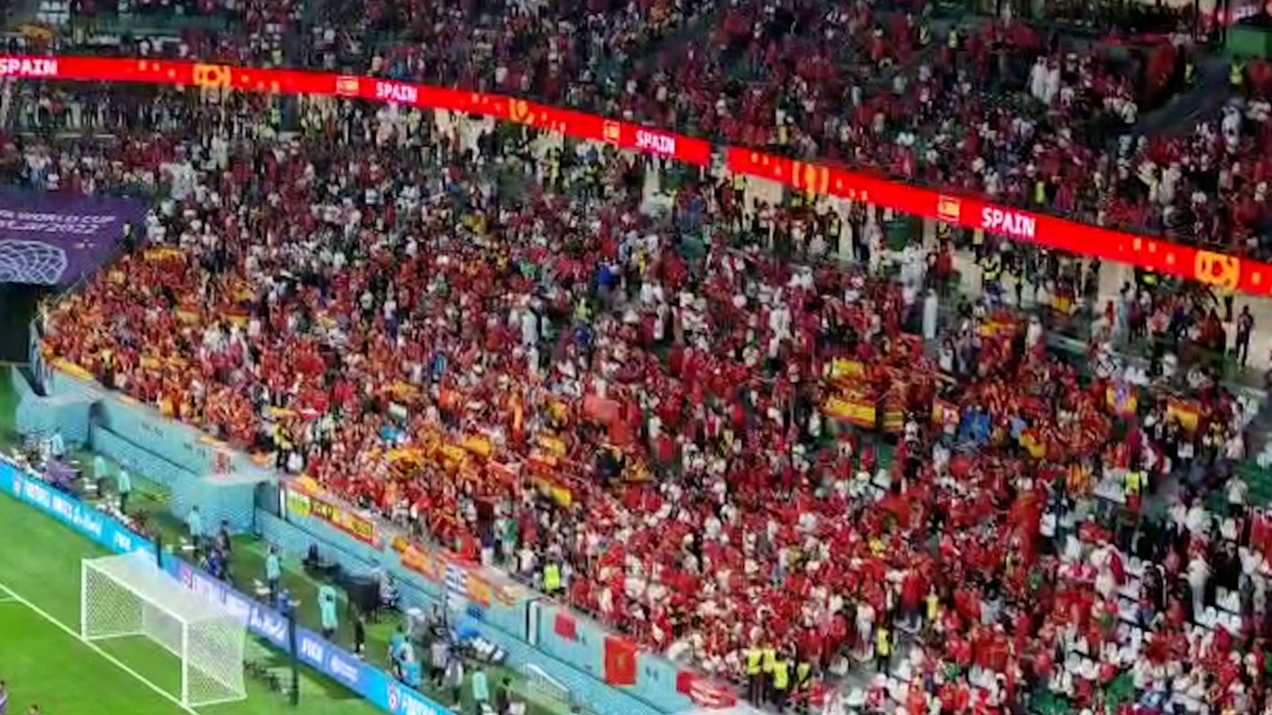 Así sonó el himno de España contra Marruecos.