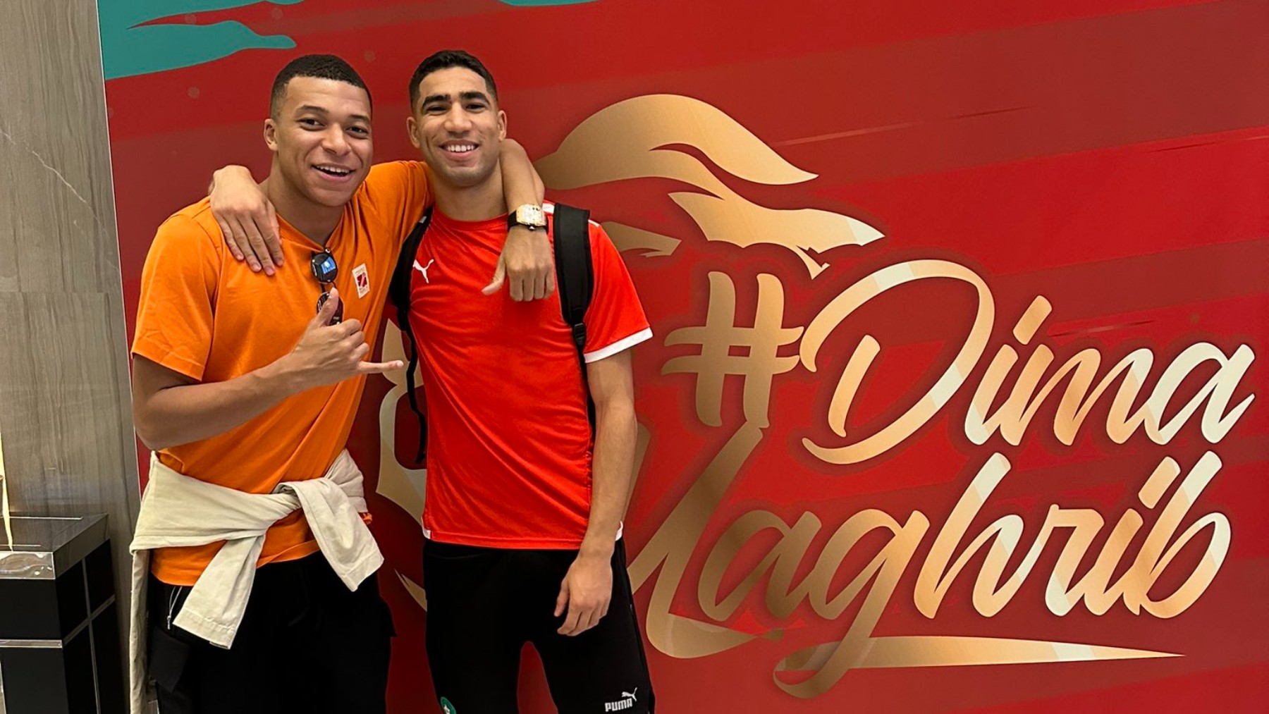 Mbappé con Achraf