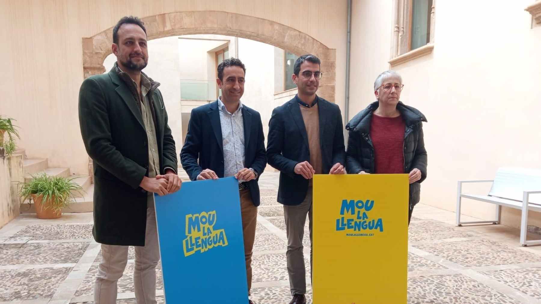 Presentación de la enésima campaña del Govern para imponer el catalán en Baleares.