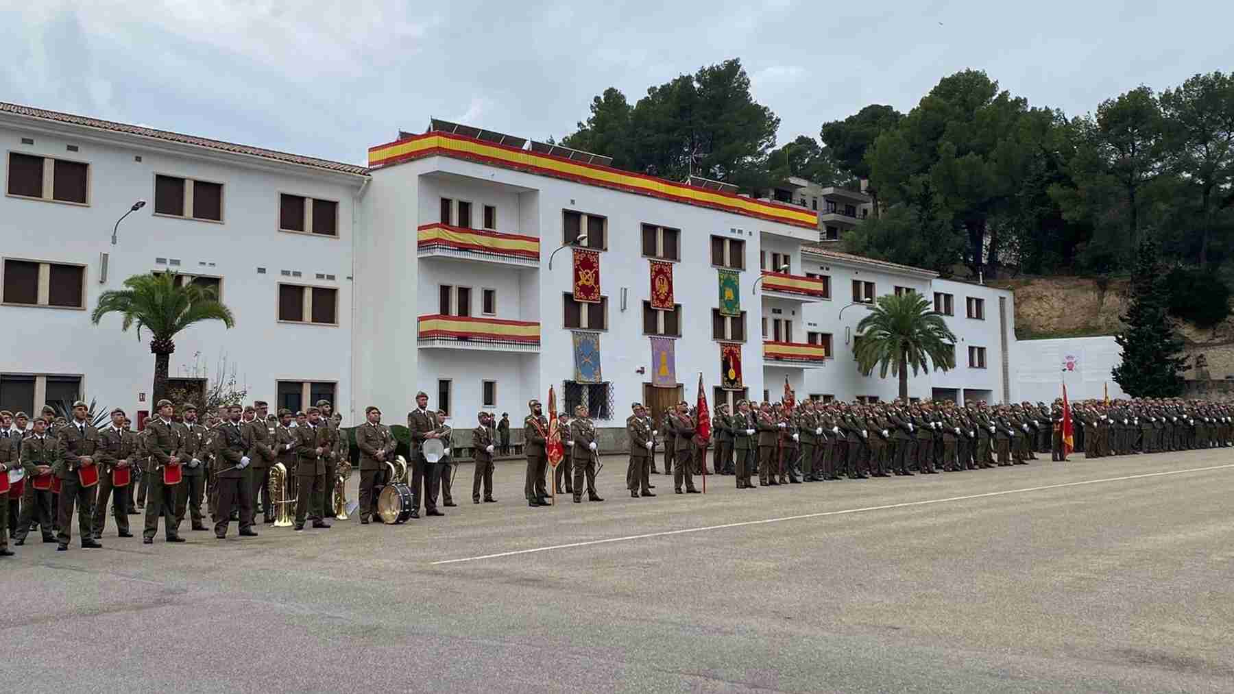 La Infantería de Mallorca, durante el acto de conmemoración de su Patrona. EUROPA PRESS