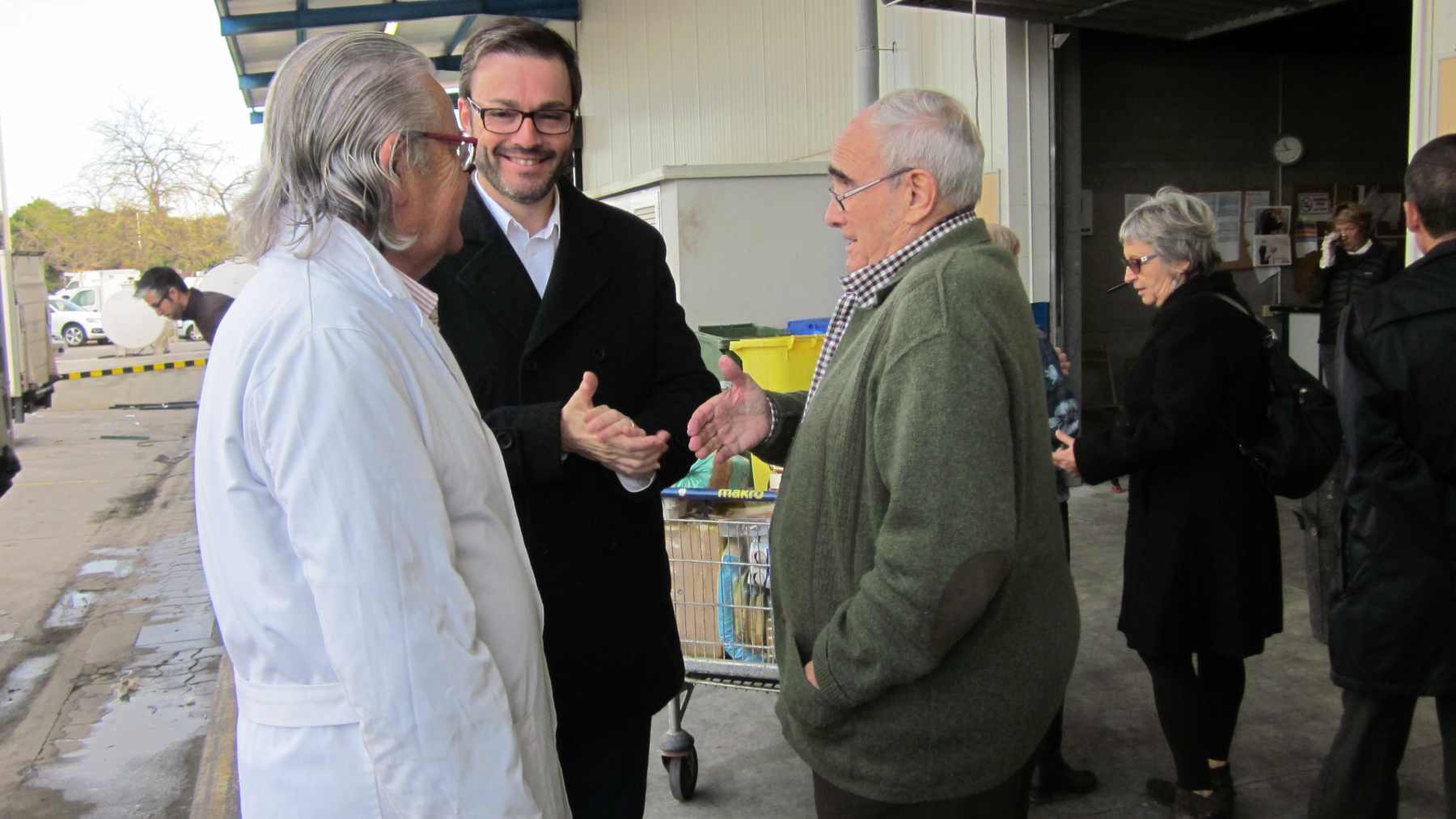El alcalde socialista de Palma, José Hila, en una visita a la Fundación Banco de Alimentos.
