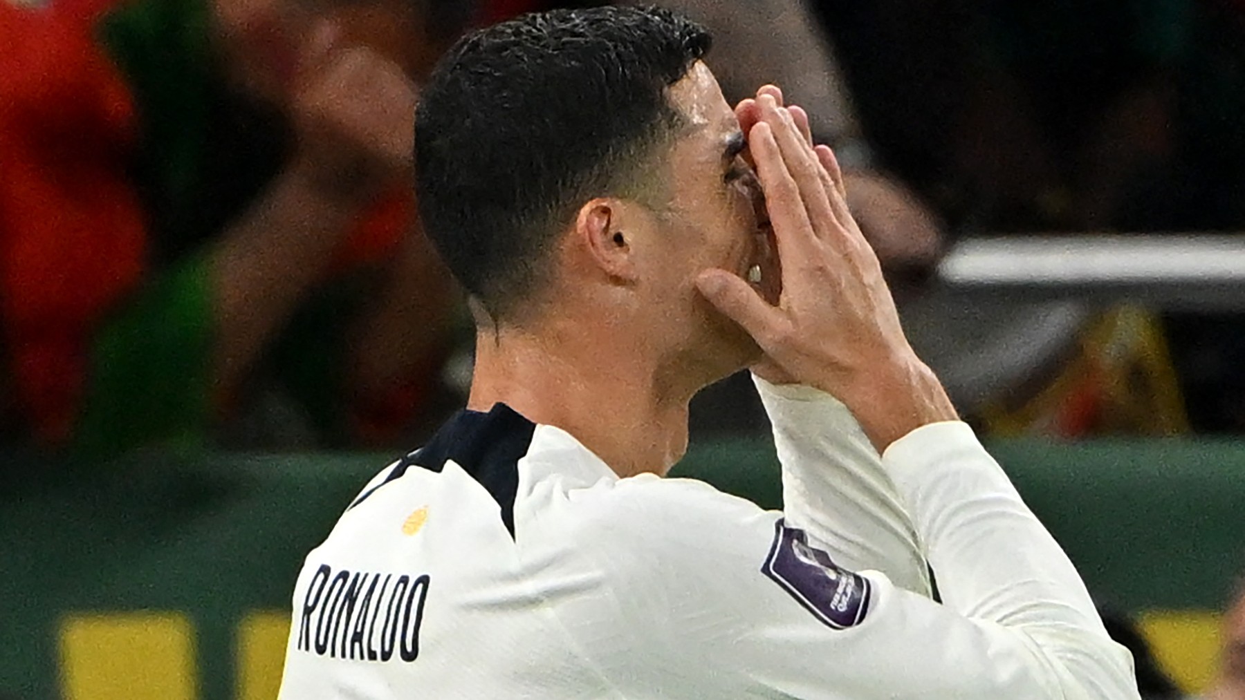 Cristiano, tras caer eliminado con Portugal. (AFP)
