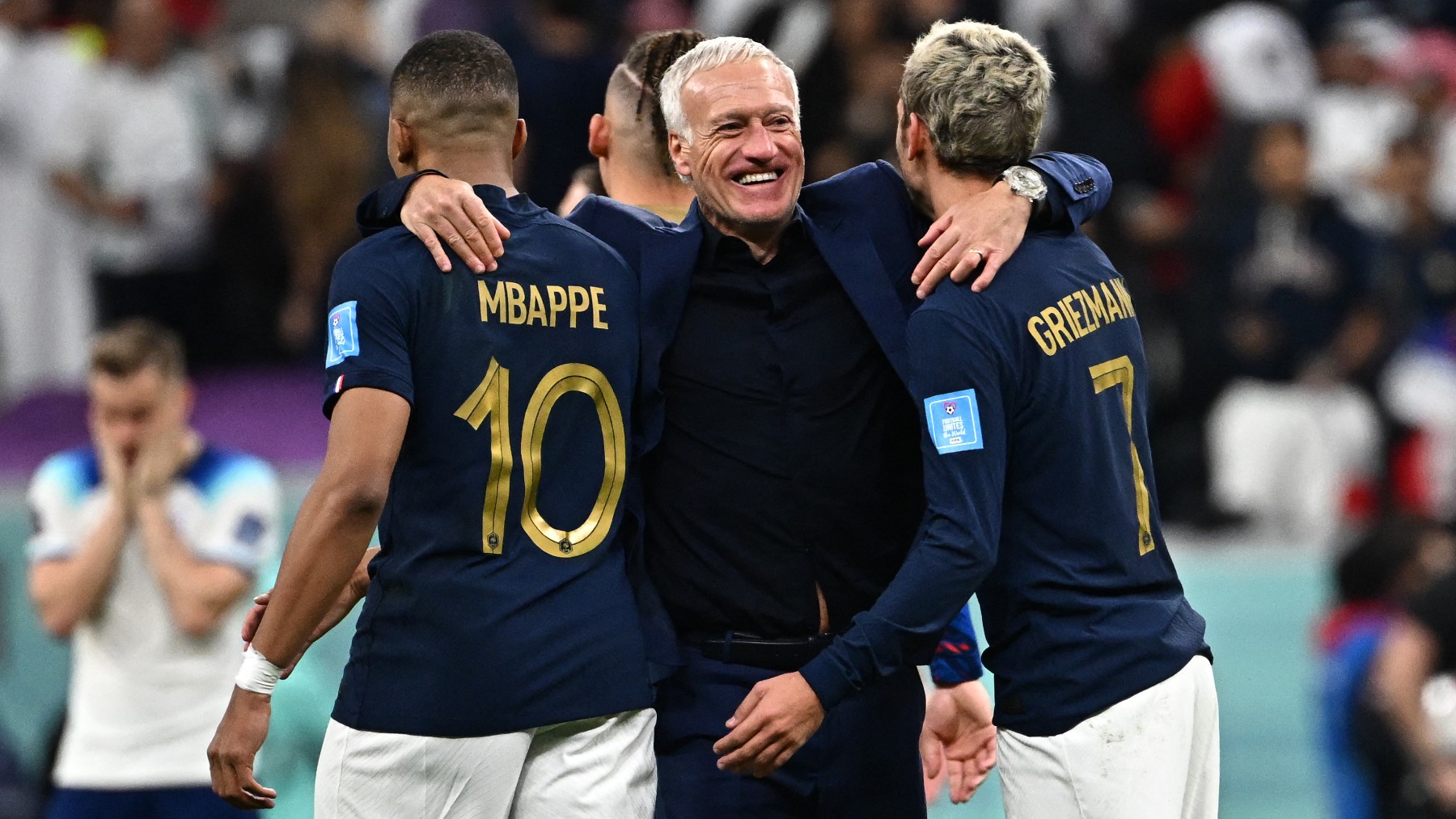 Deschamps celebra el pase de Francia a semifinales. (AFP)