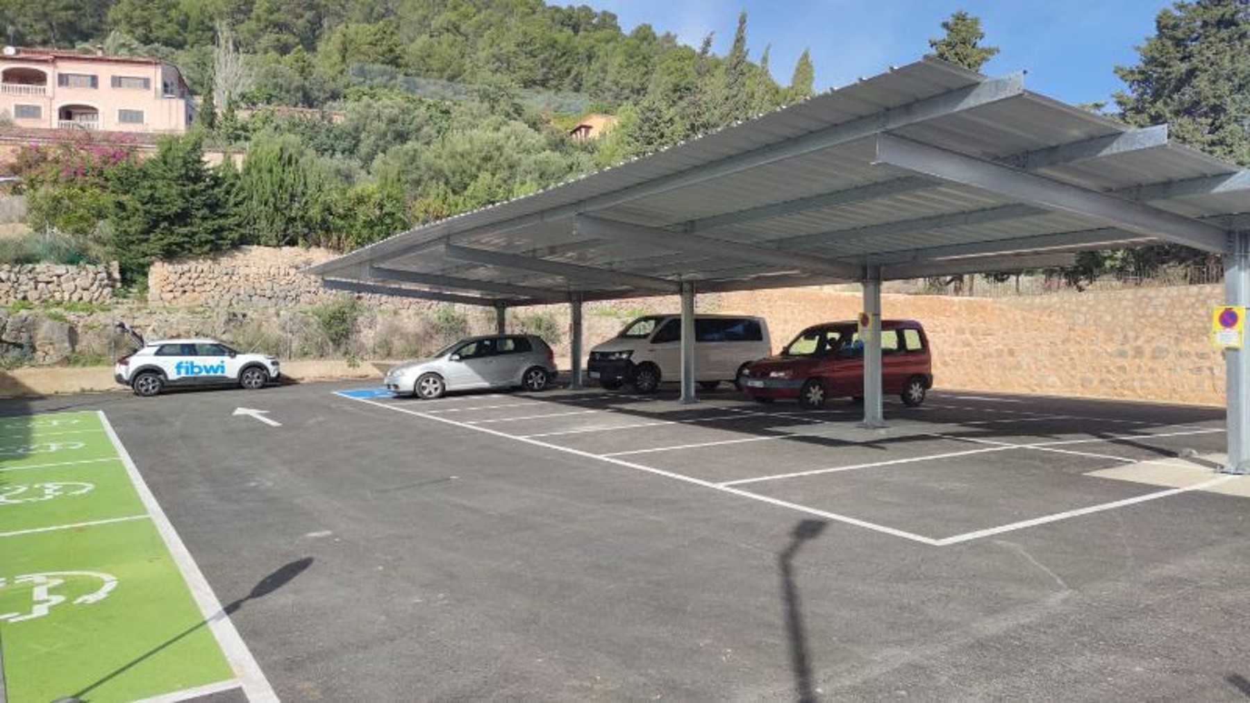 El futuro nuevo aparcamiento público de Alaró.