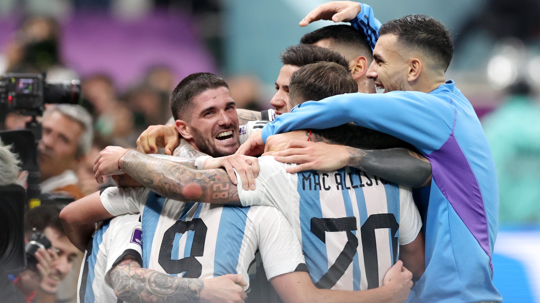Argentina celebra el pase a la final (Getty)