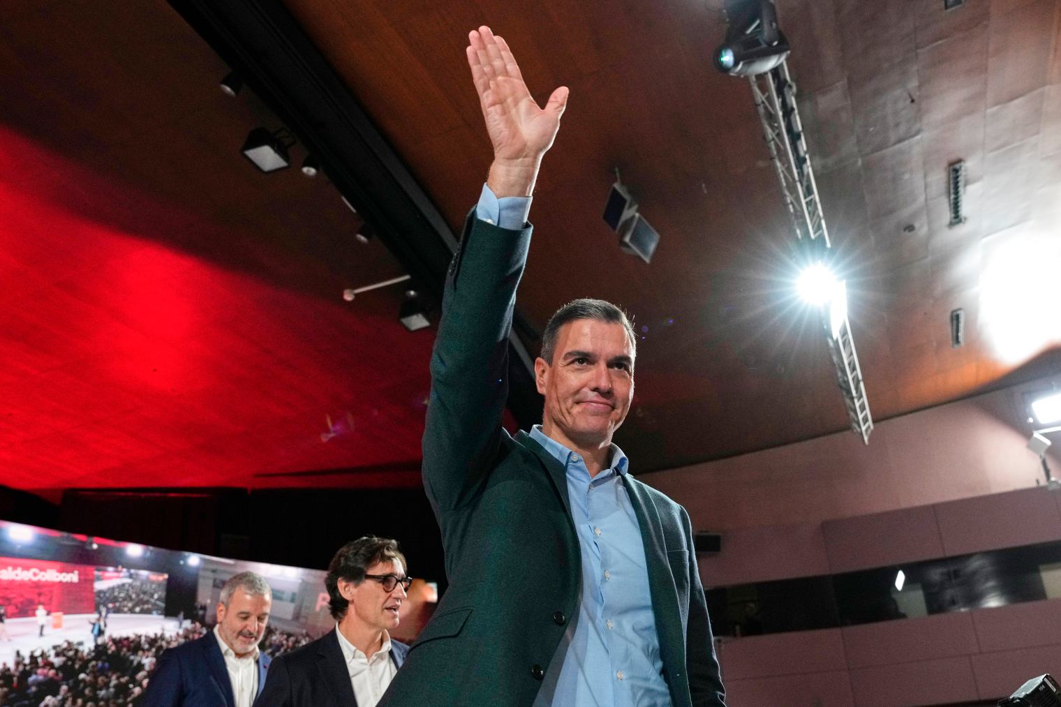 Pedro Sánchez, en un acto del PSOE en Barcelona.