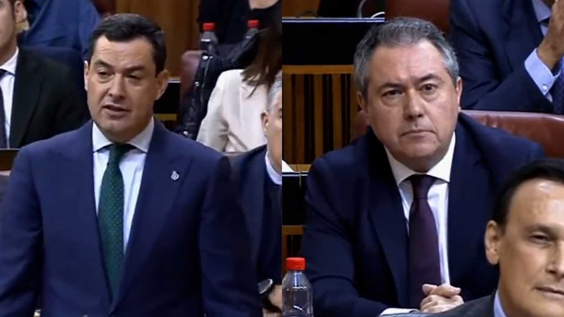 Juanma Moreno y Juan Espadas.