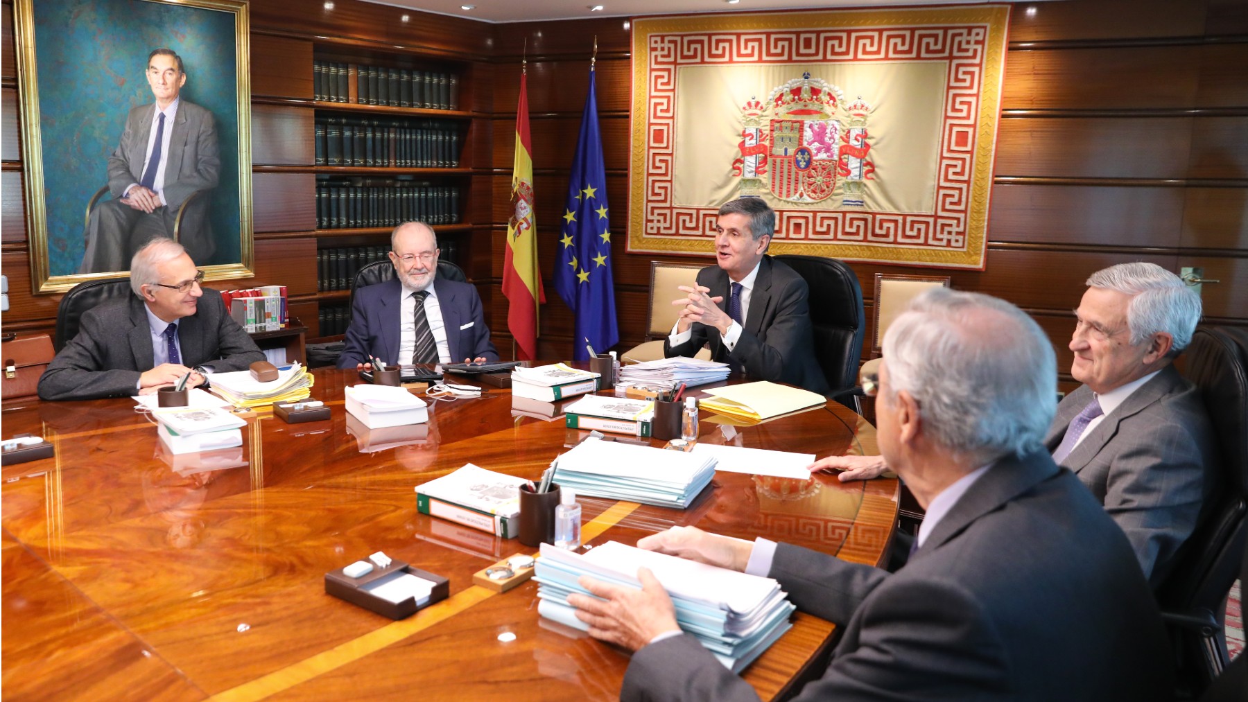 Reunión de los magistrados del Tribunal Constitucional. (Foto: EP)
