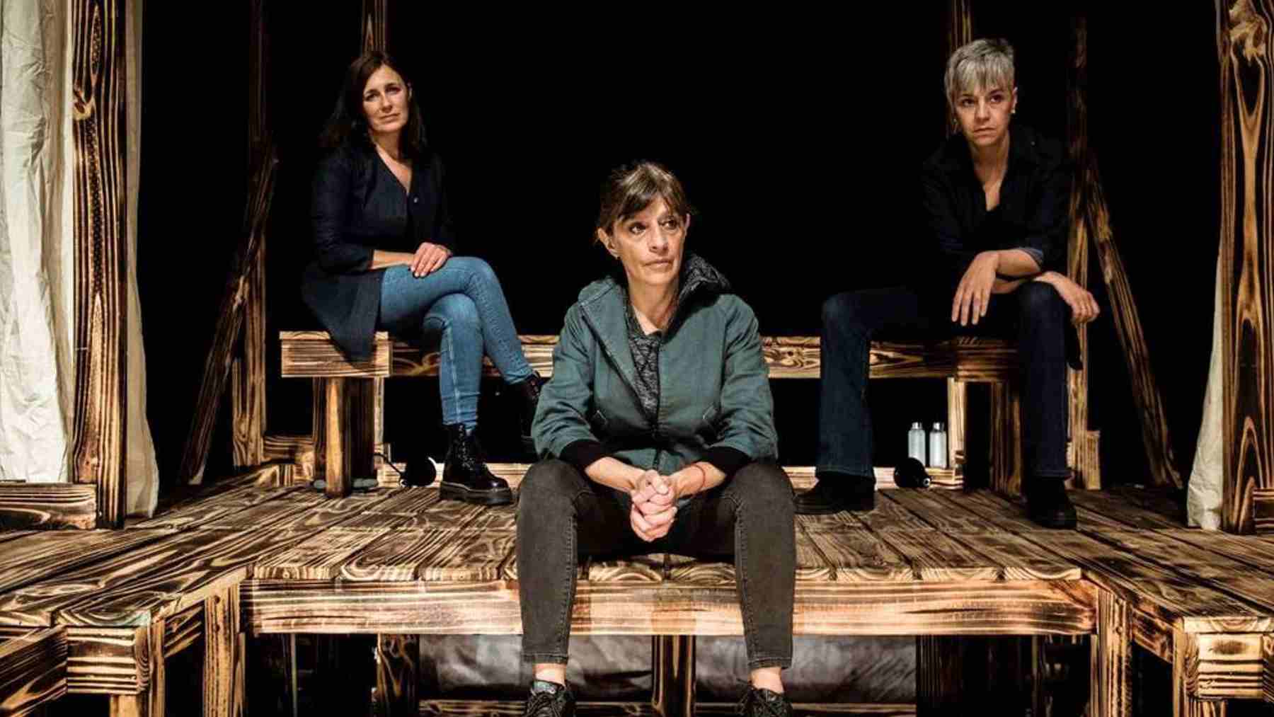 Las actrices que protagonizan la obra ‘Ana contra la muerte’.