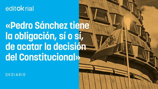 Desobedecer al Tribunal Constitucional es un delito, Pedro Sánchez