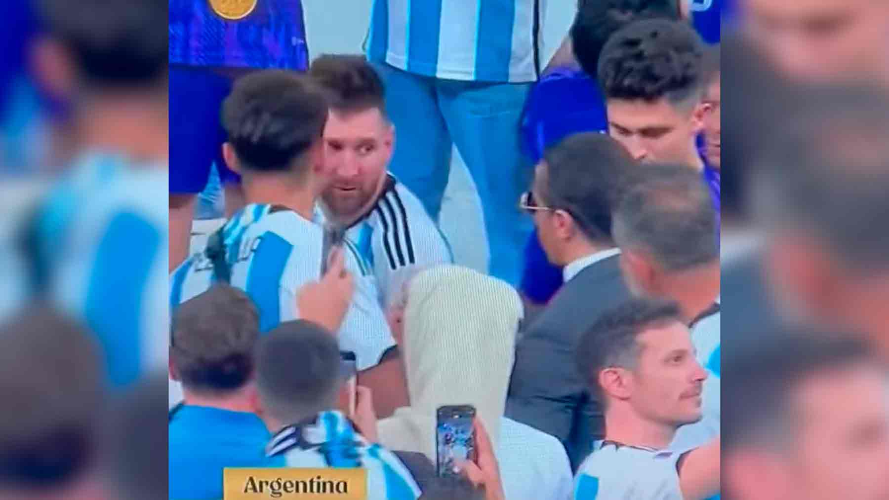La reacción viral de Messi cuando el famoso Salt Bae se pone pesado