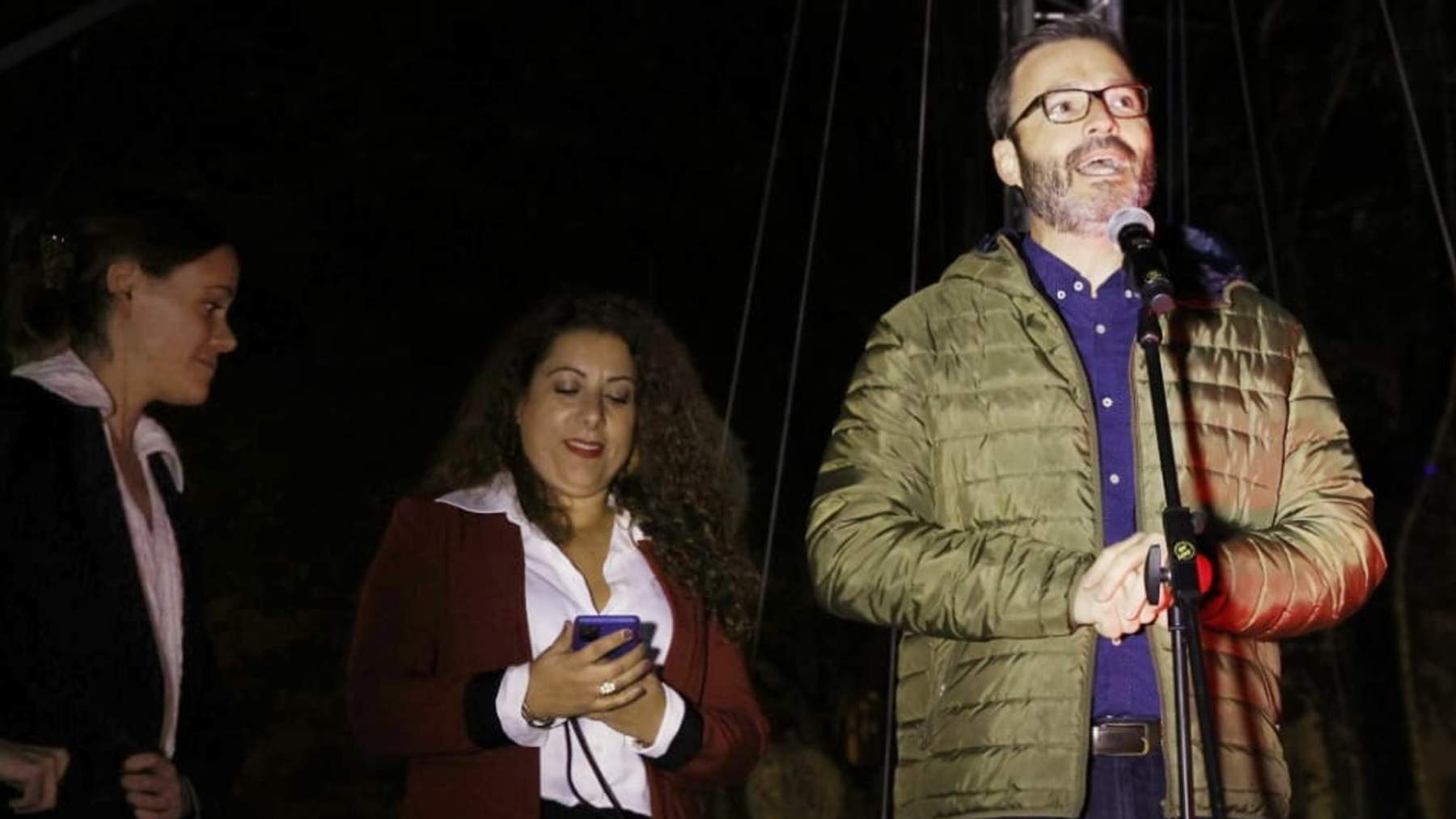 El alcalde socialista de Palma, José Hila, en el reciente encendido del alumbrado navideño.