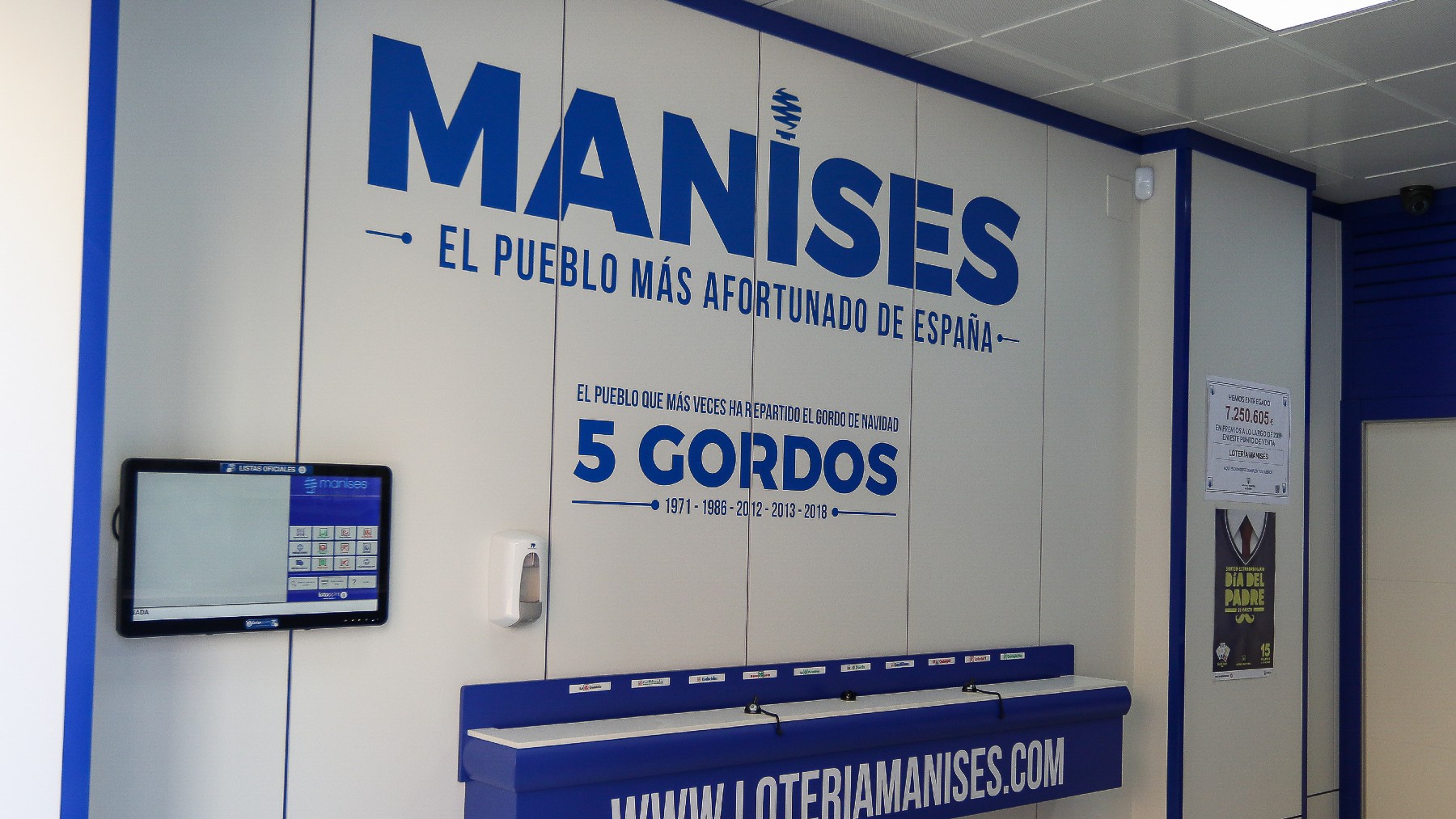 Imagen de la Lotería Manises, en un establecimiento. (Europa Press)