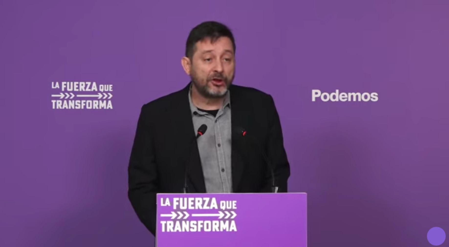El secretario de Horizonte Republicano de Podemos, Rafael Mayoral.
