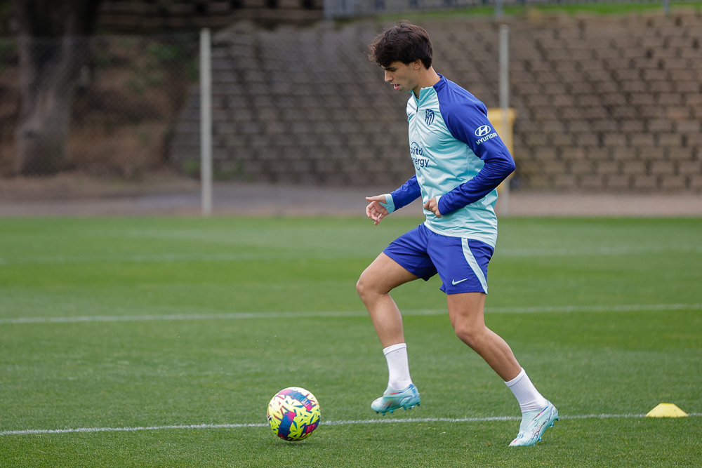 Joao, en el entrenamiento de hoy