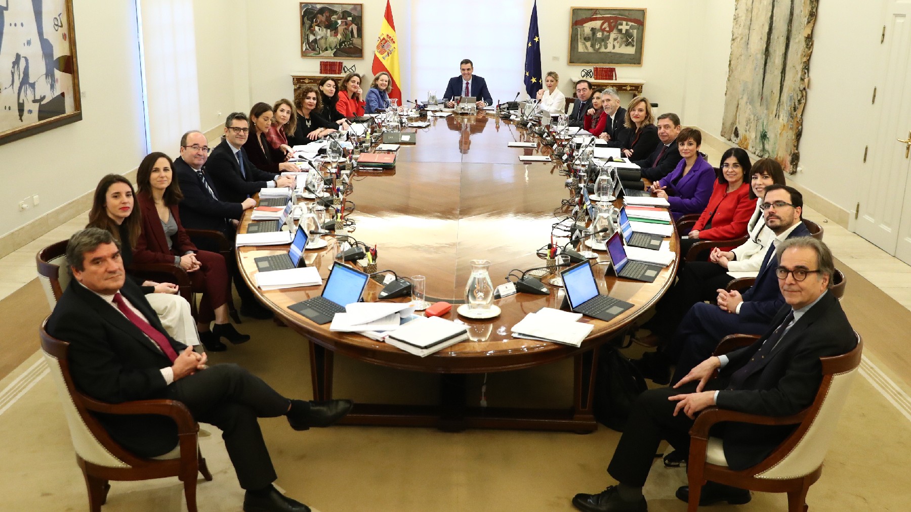 Reunión del Consejo de Ministros de Pedro Sánchez. (Foto: SEC)