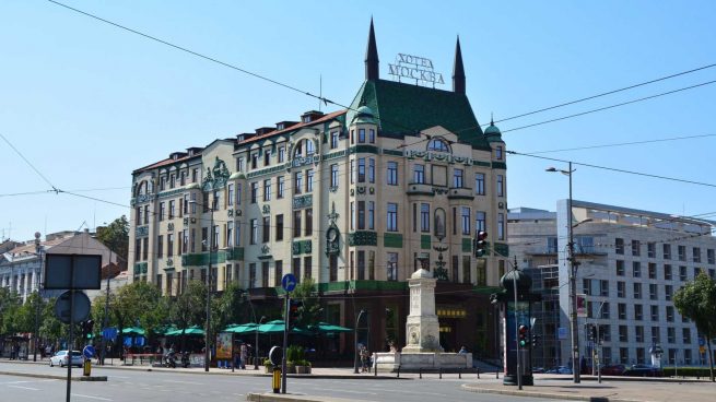 Hotel con dos fachadas Stalin