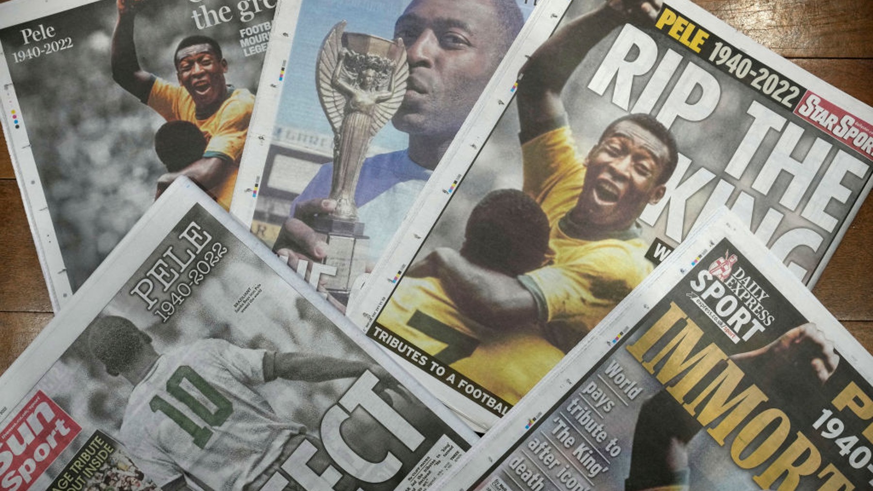 La muerte de Pelé, protagonista en la prensa mundial.