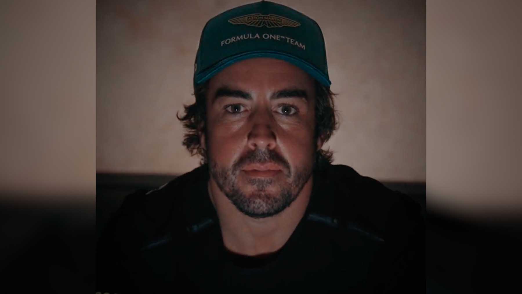 Fernando Alonso, en su mensaje con Aston Martin.