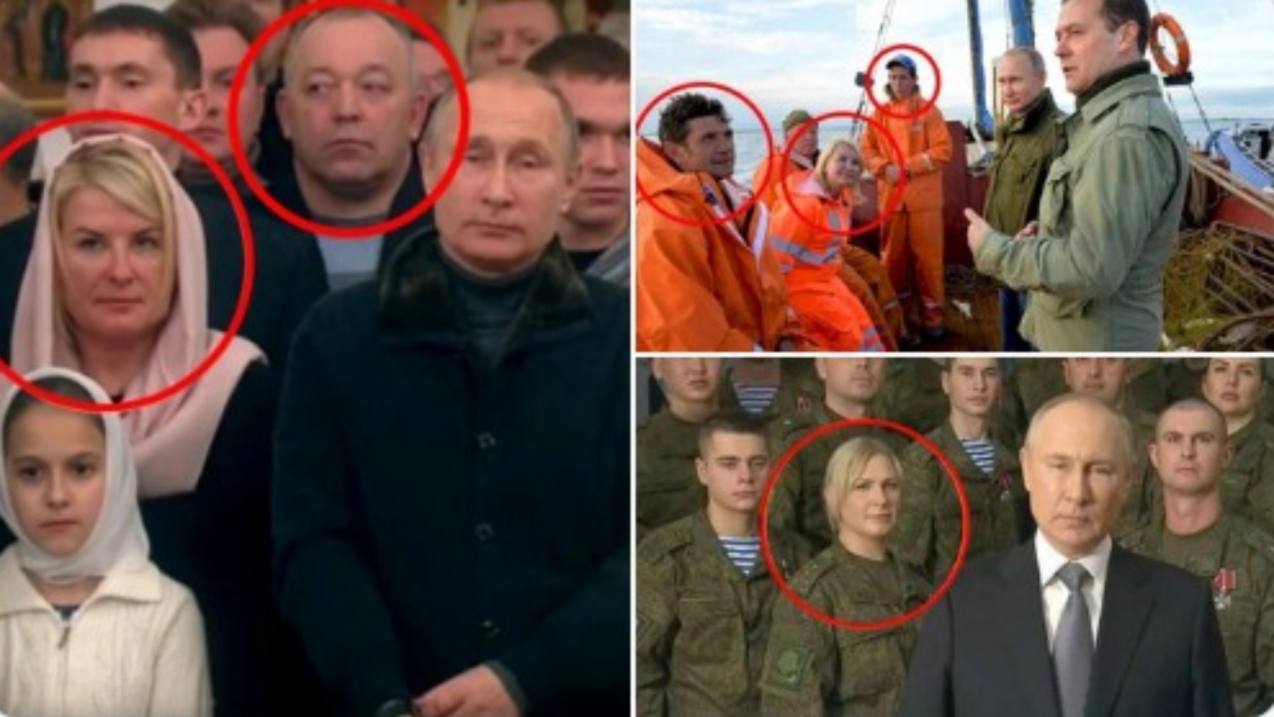 Los ‘actores’ de Putin.