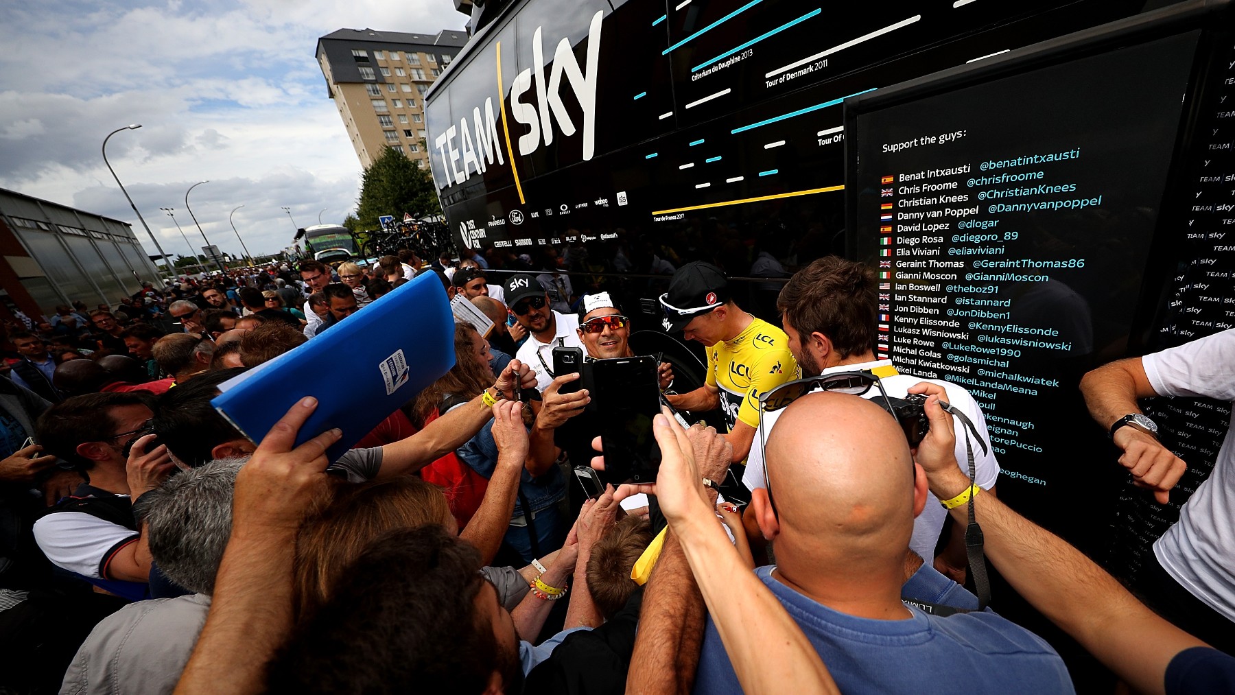 Froome, tras ganar el Tour en 2017. (Getty)