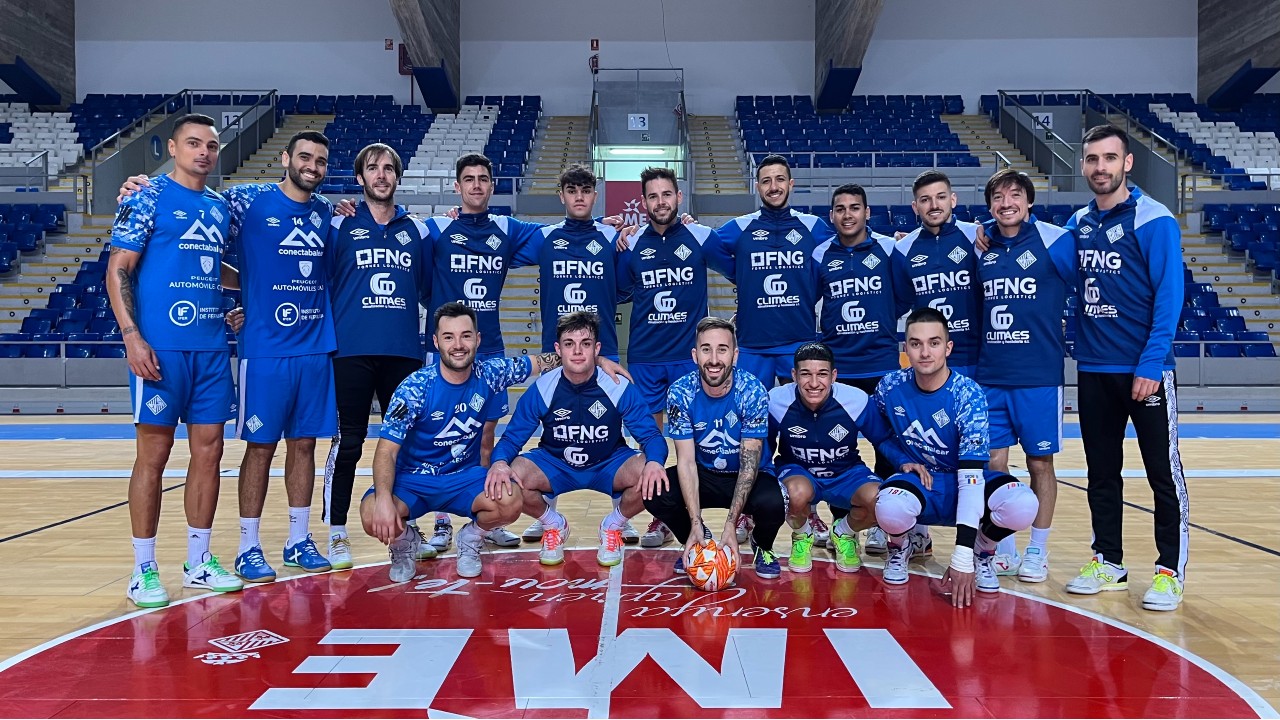 La plantilla del Mallorca Palma Futsal posa en su vuelta a los entrenamientos