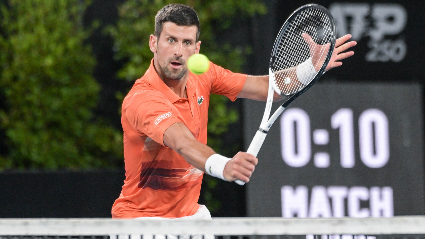 Djokovic, en el torneo de Adelaida. (AFP)