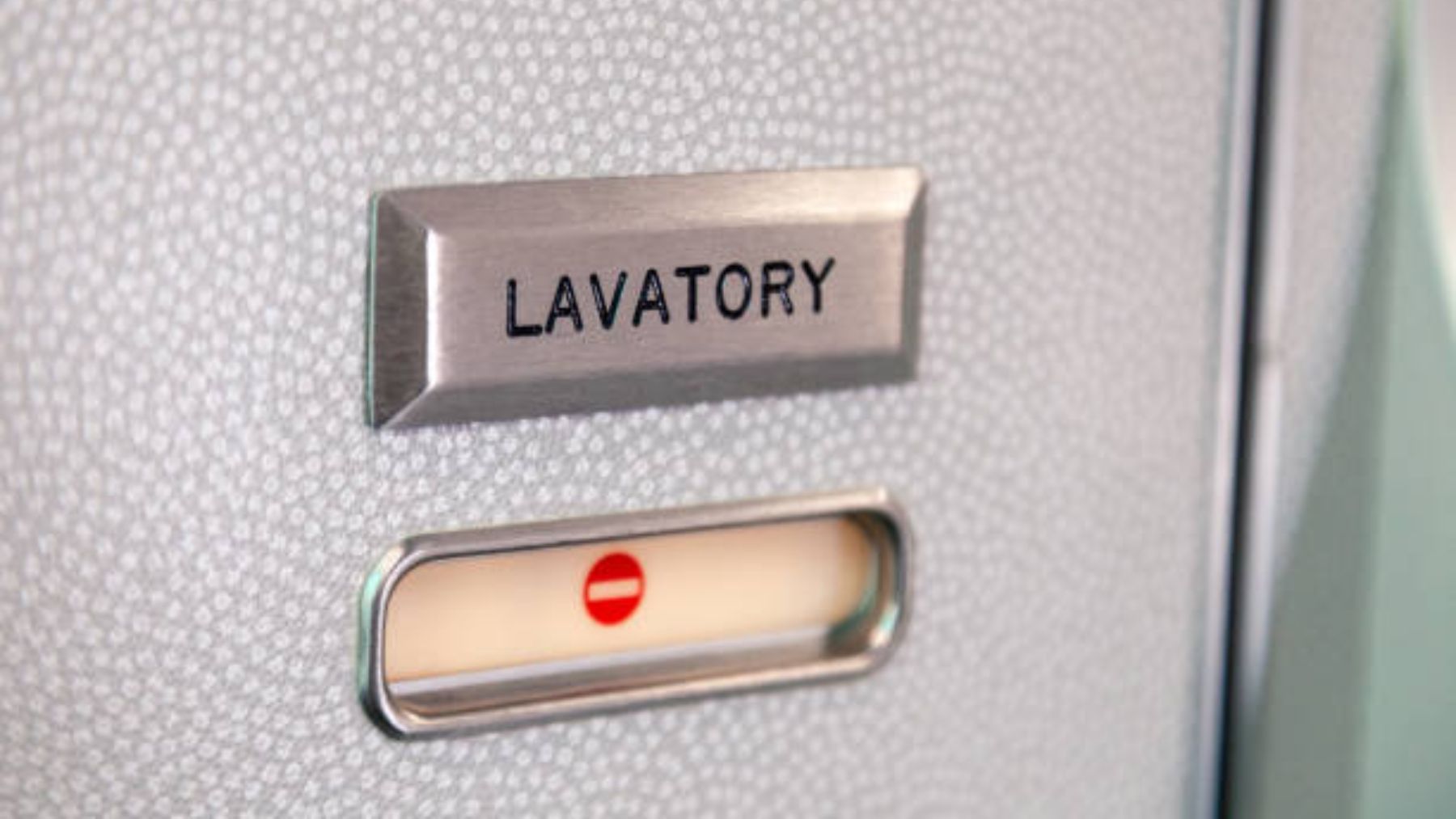 Para qué sirve el botón oculto en la puerta del baño del avión