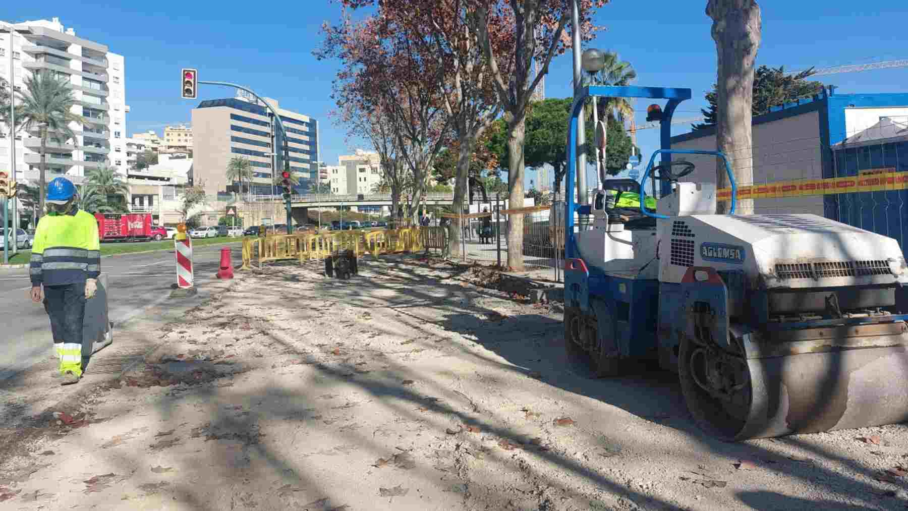 Las obras del Paseo Marítimo de Palma avanzan a buen ritmo desde que empezaron el 18 de noviembre.