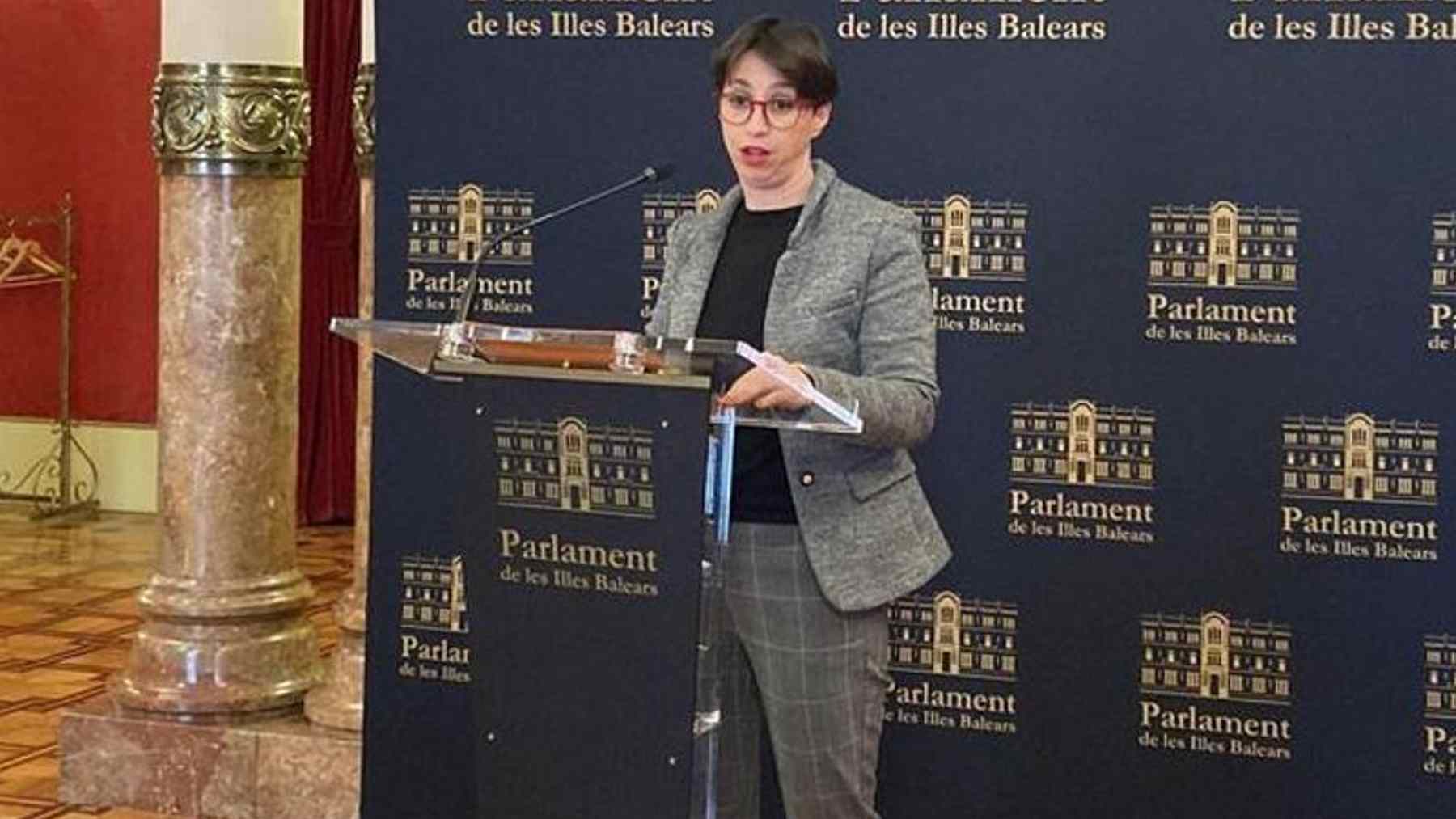 La diputada del PSOE en el Parlament balear, Silvia Cano.