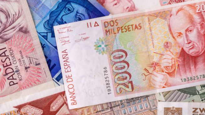 monedas billetes pesetas