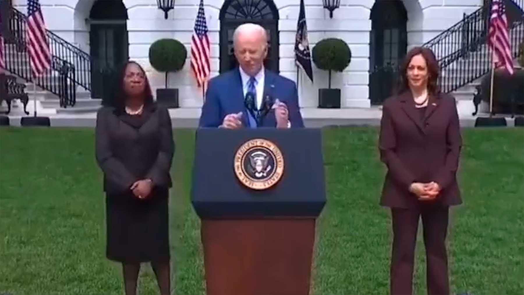Joe Biden en otro discurso con lapsus.