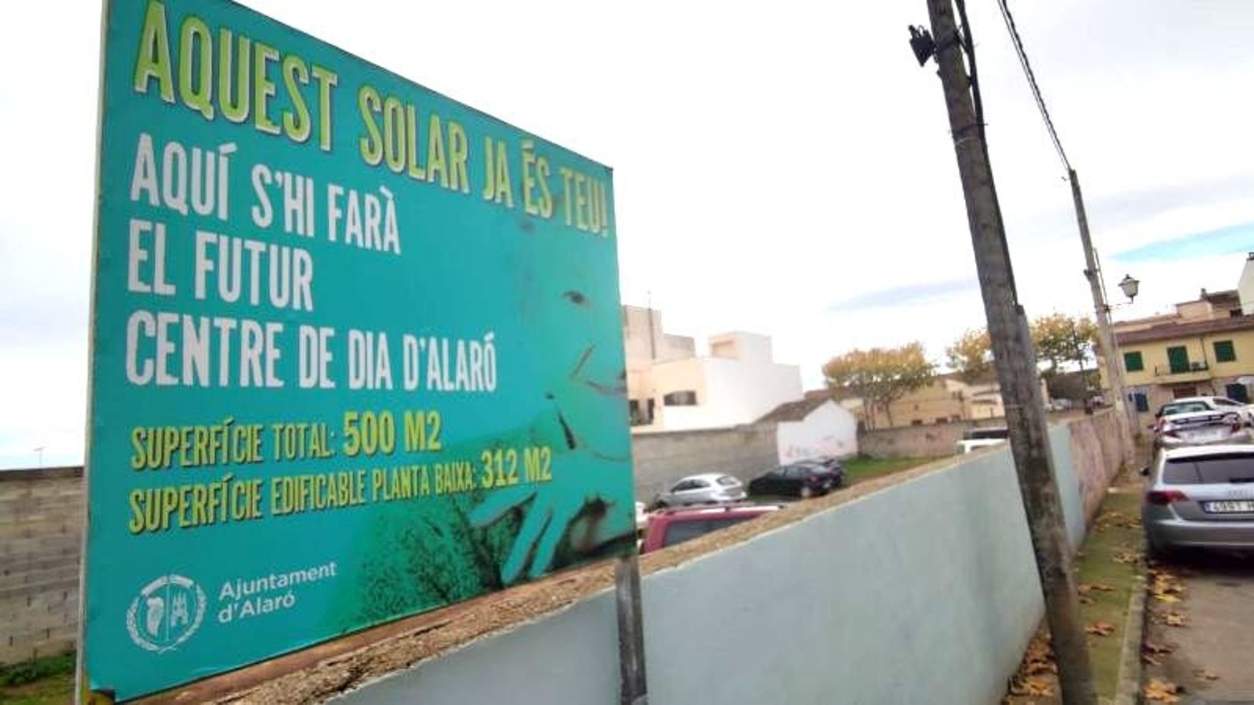 Solar donde se ubicará el centro de día en Alaró.