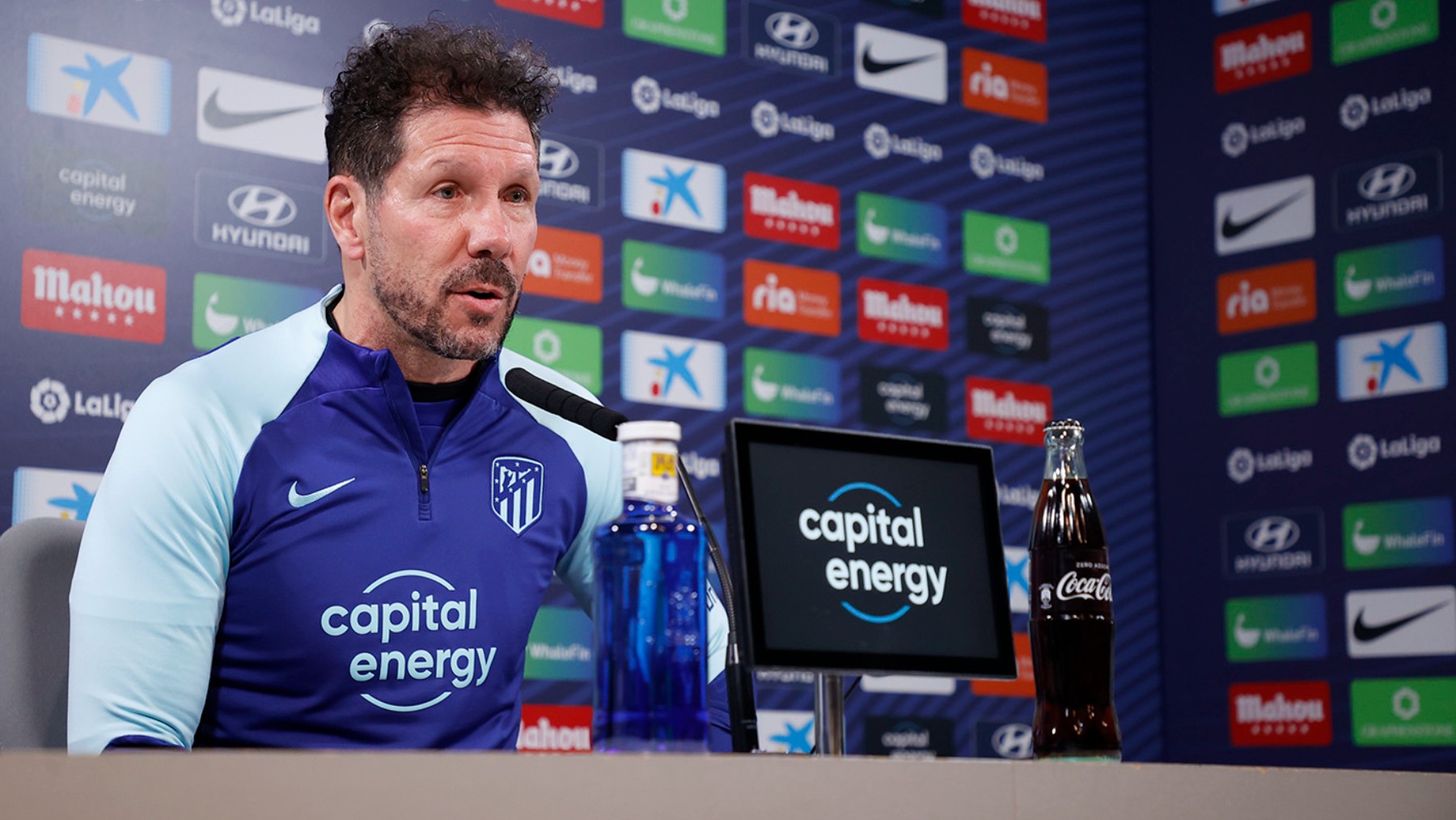 Simeone en rueda de prensa (Atlético de Madrid)