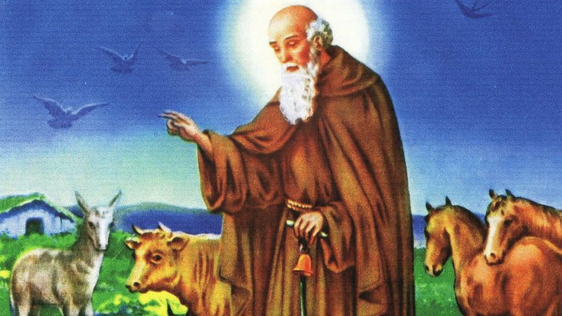 San Antón, patrón de los animales.