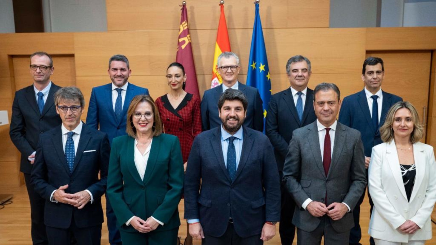 López Miras con el nuevo Ejecutivo de la Región de Murcia.