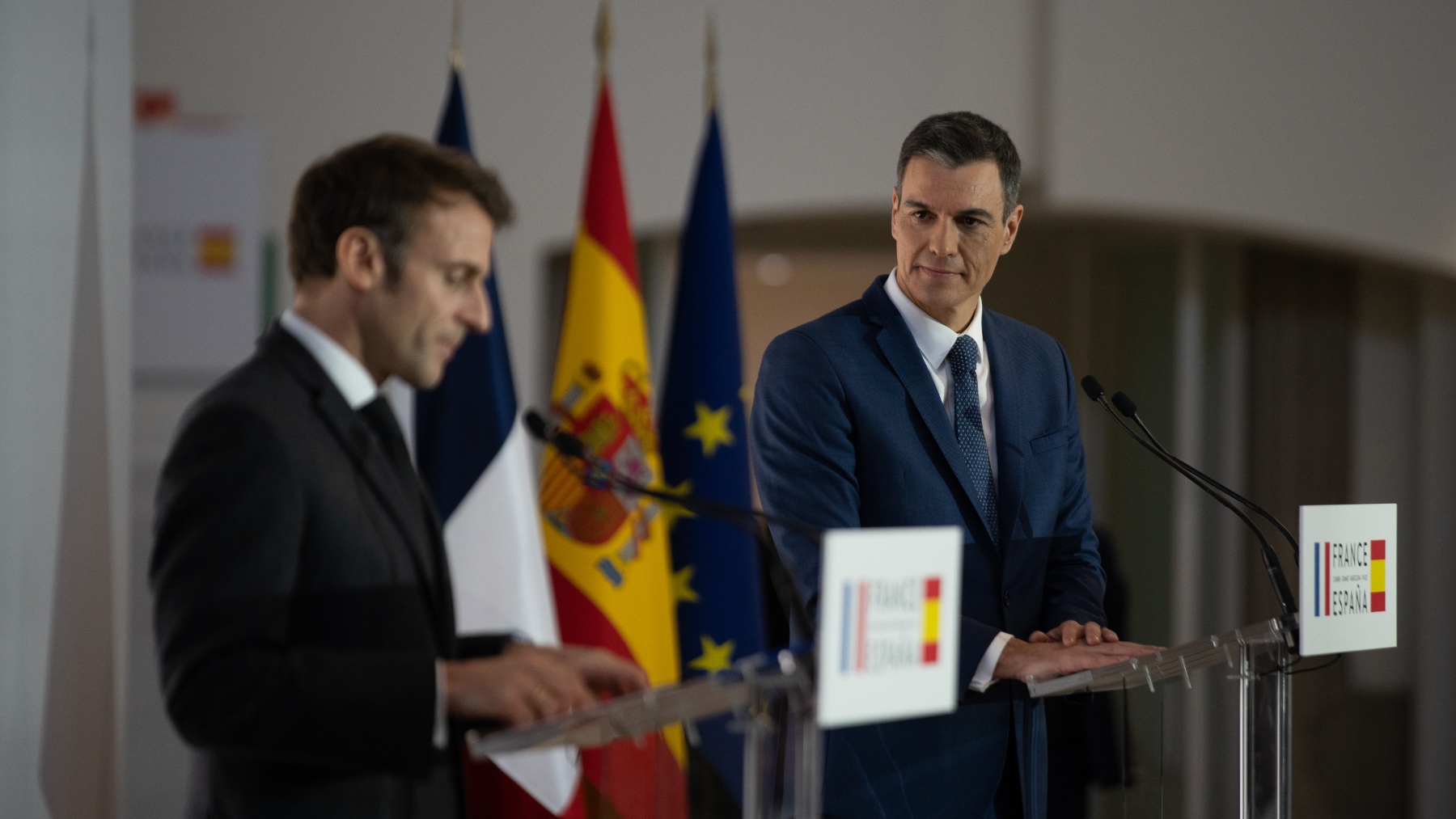 El presidente de Francia, Emmanuel Macron y el presidente de España, Pedro Sánchez (EP)