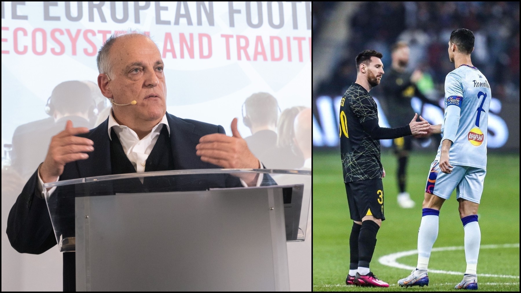 El amistoso entre Messi y Cristiano supera la audiencia de la Liga de Tebas.
