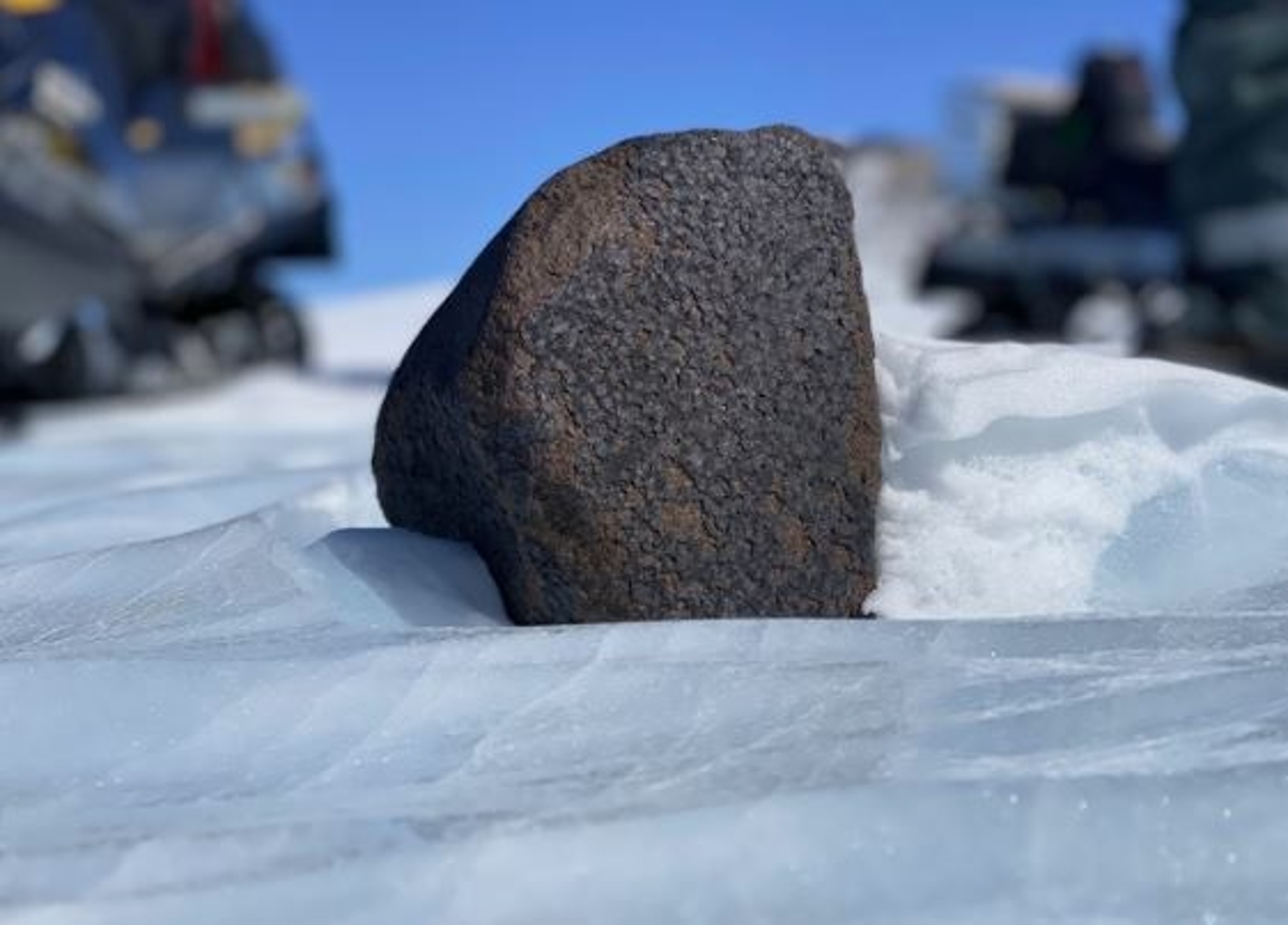 El meteorito de 7,6 kilos.