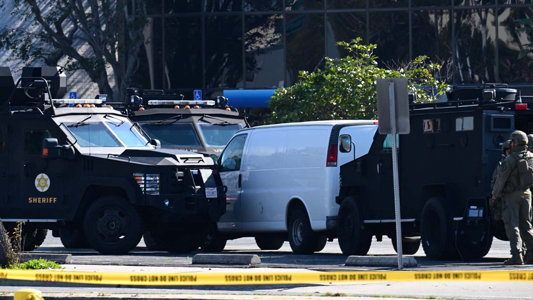 Furgoneta sospechosa en Los Ángeles (Foto: AFP).
