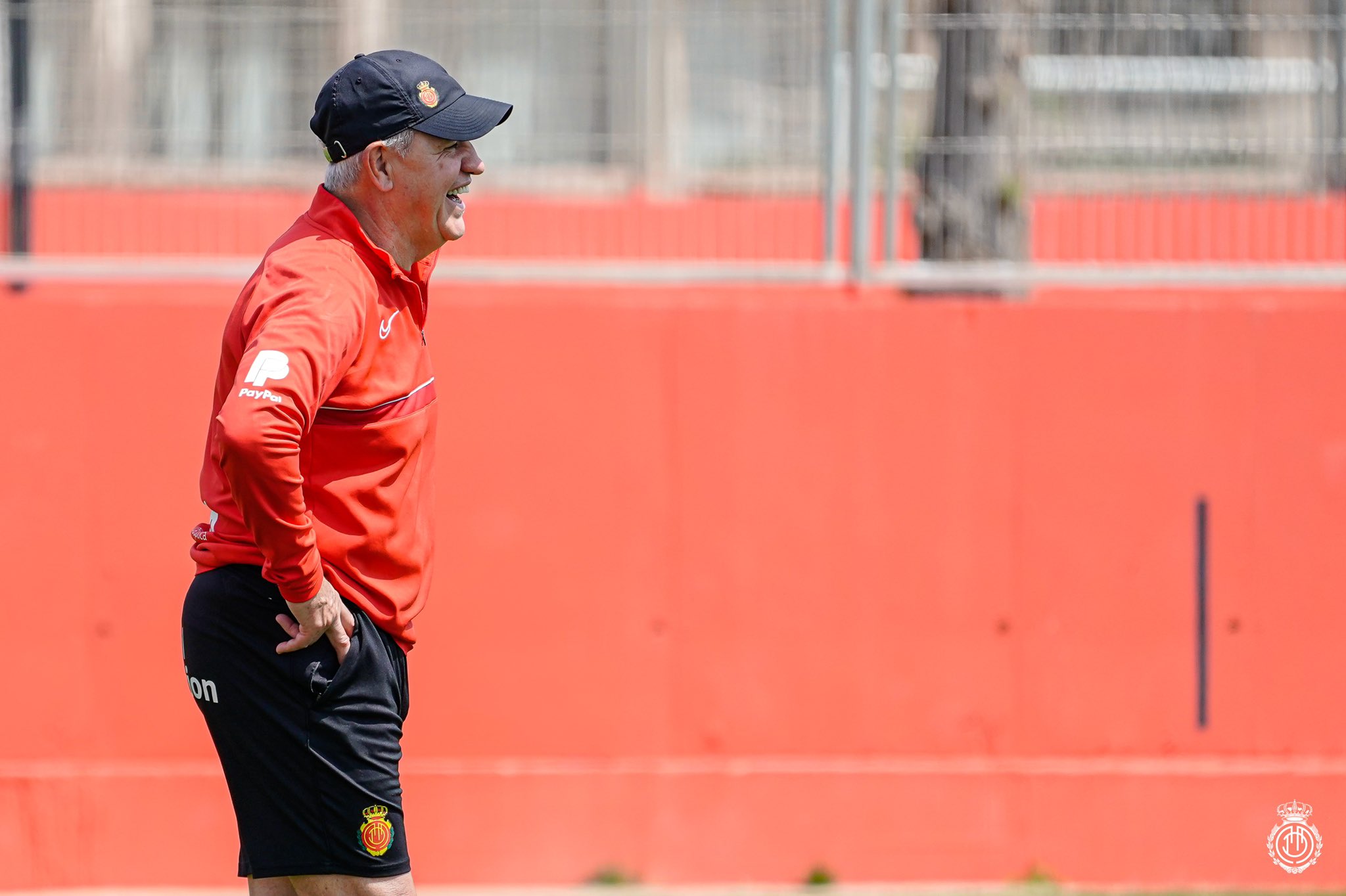 Javier Aguirre, en un entreno