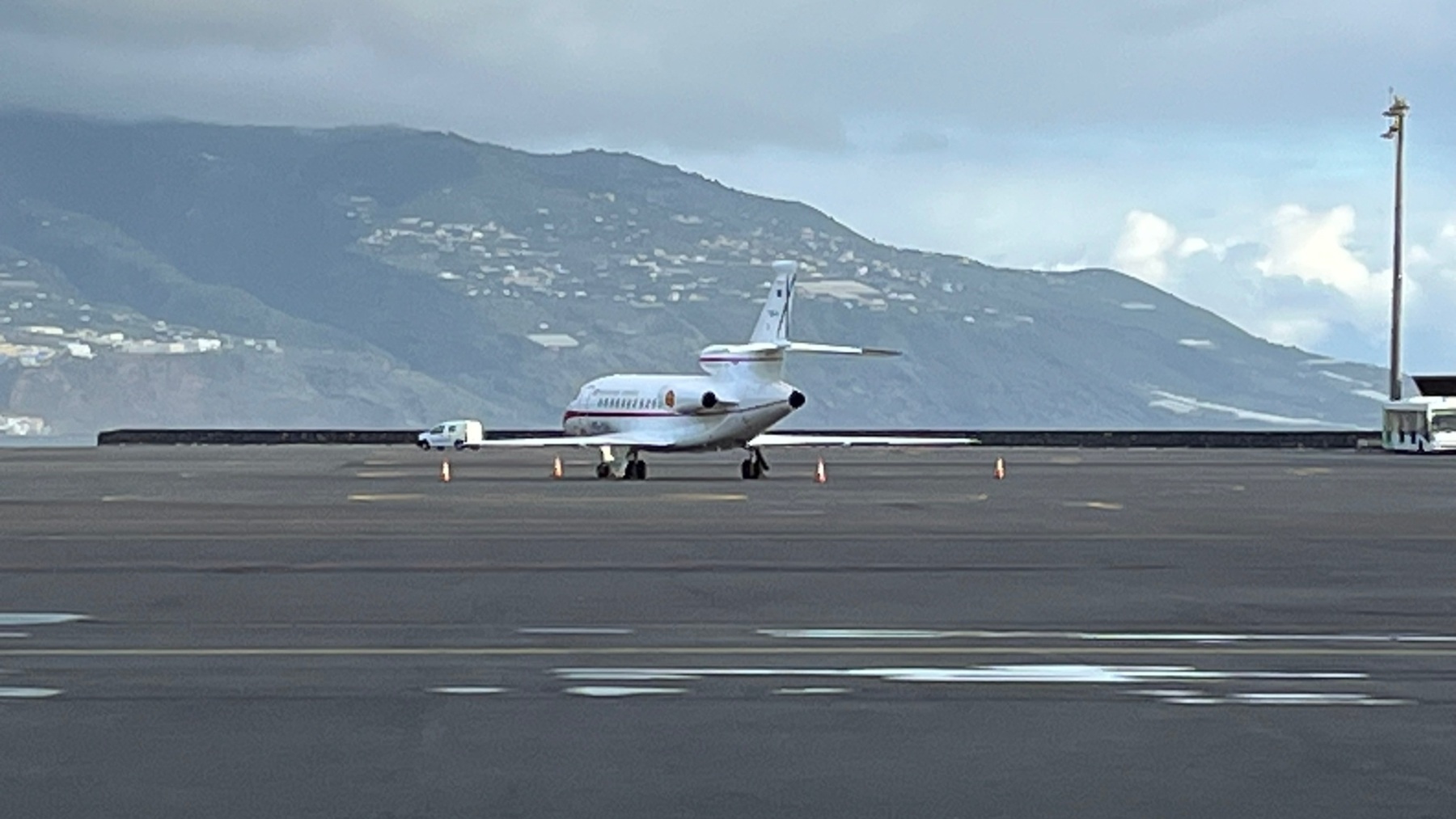 El Falcon en la pista de La Palma este sábado.