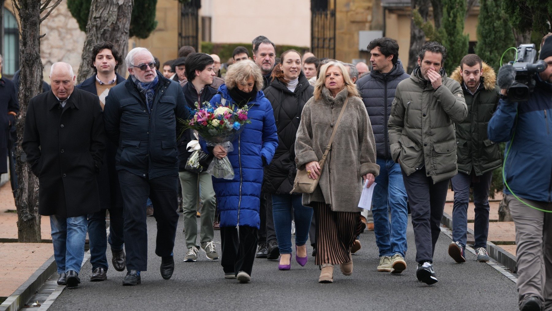 Homenaje a Gregorio Ordóñez en el cementerio de San Sebastián.