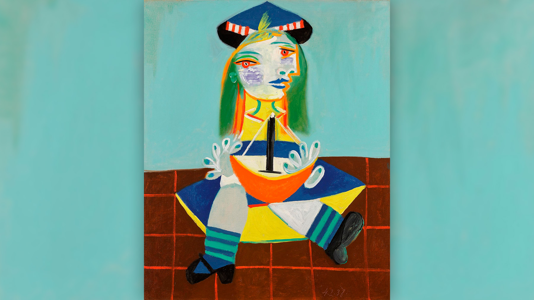 ‘Chica en una barca’ es el primer retrato de Maya Picasso que sale a subasta desde 1999 (SOTHEBY’S).