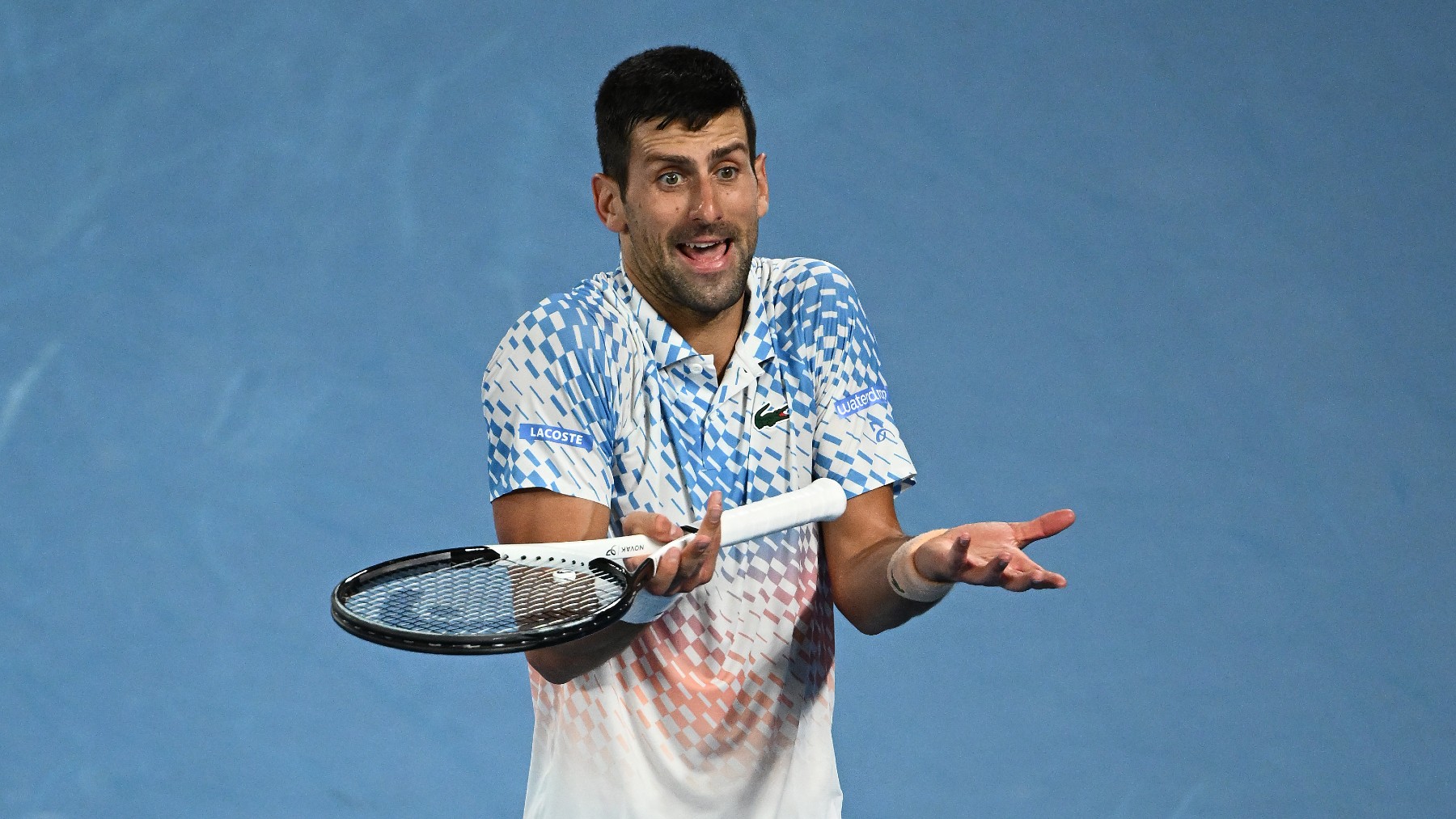 Novak Djokovic, en un instante de la final. (Getty)