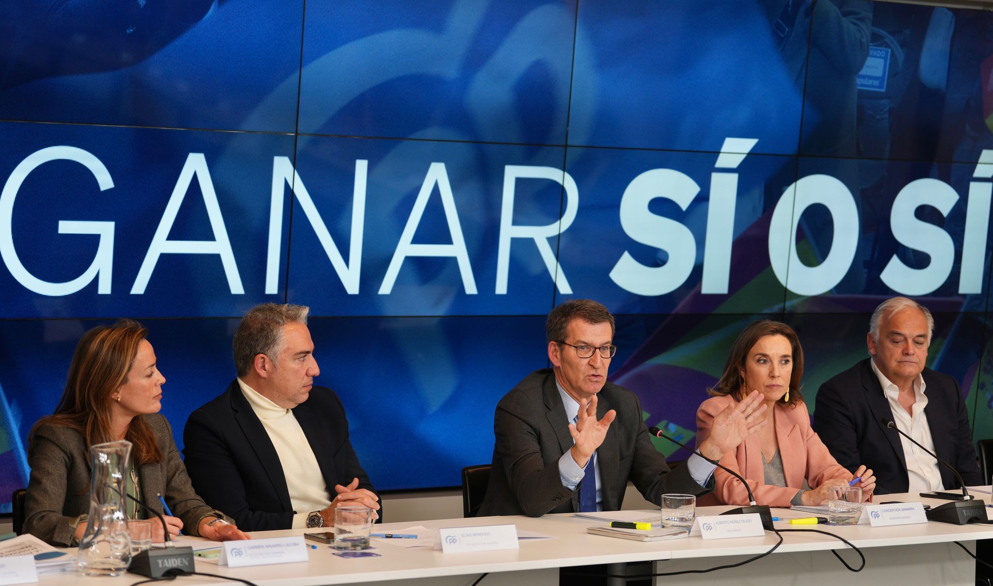 Feijóo en el Comité Ejecutivo del PP. (Foto: David Mudarra)